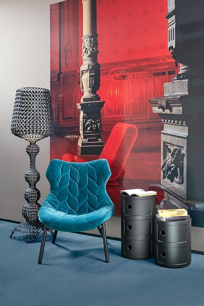 純正Kartell 社製カルテル　コンポニビリ2段　ブラック！ Kartell 正規代理店 カルテル 収納家具 2段 Componibili2